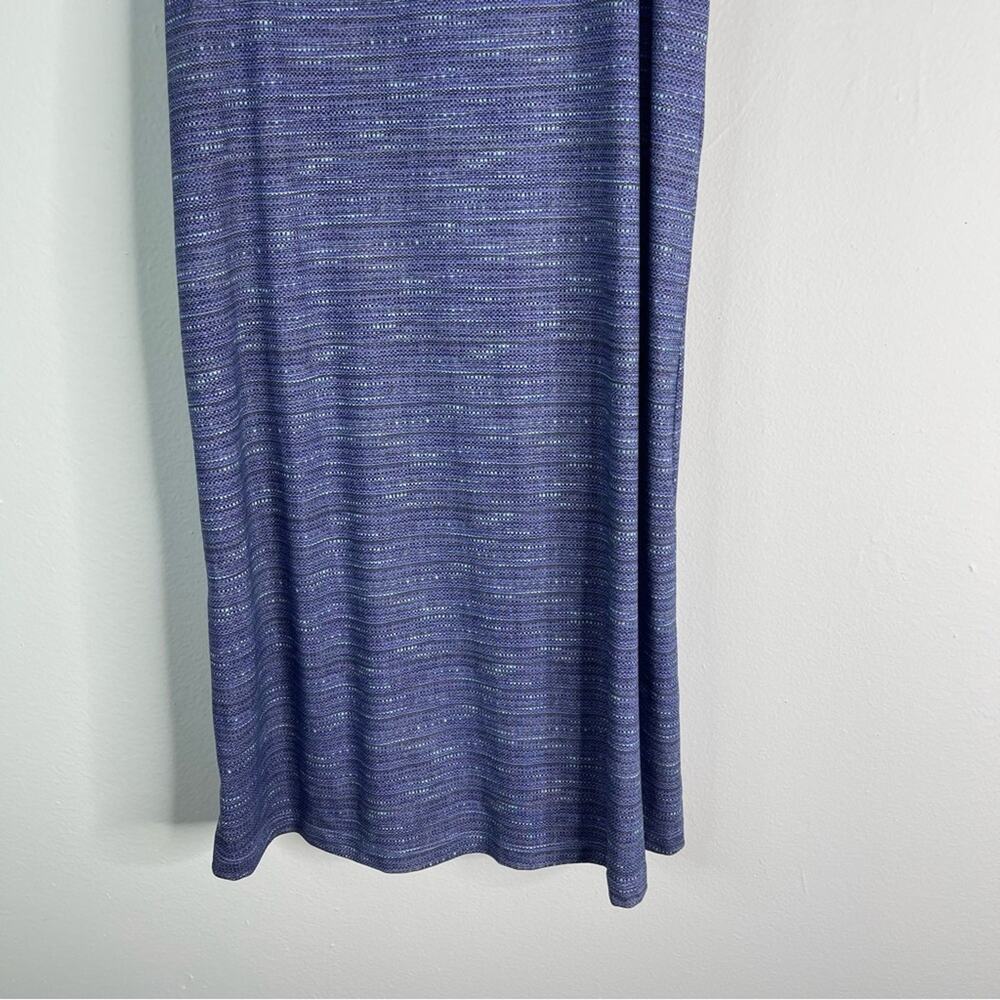 Columbia purple blue striped activewear yoga camping hiking midi dress medium - Picture 3 of 5